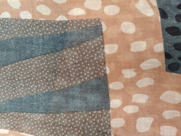 SC119 Pink Patterned scarf