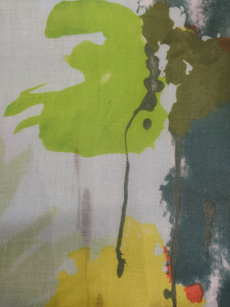SC072 Pale blue green scarf