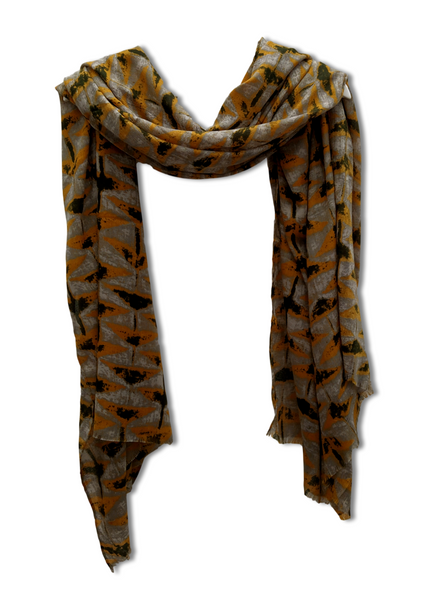 orange black scarf