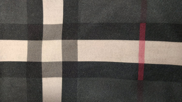 SC100 Grey check scarf