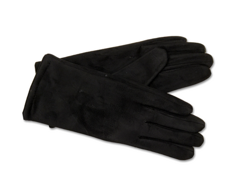 G019 Black Plain Gloves