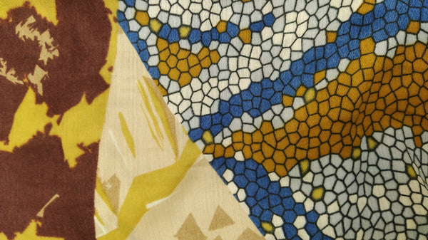 SC102 Bright Multipattern Scarf