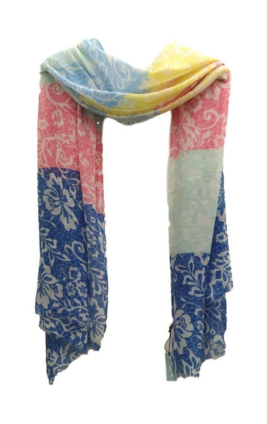 SC113 Thin multi coloured scarf