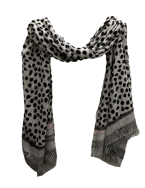 SC117 Black Leopard skin