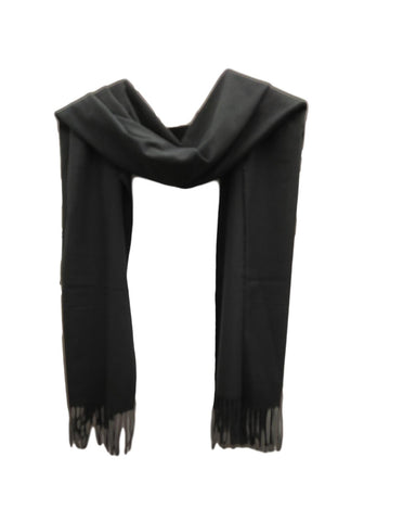 Black pashmina weight scarf.