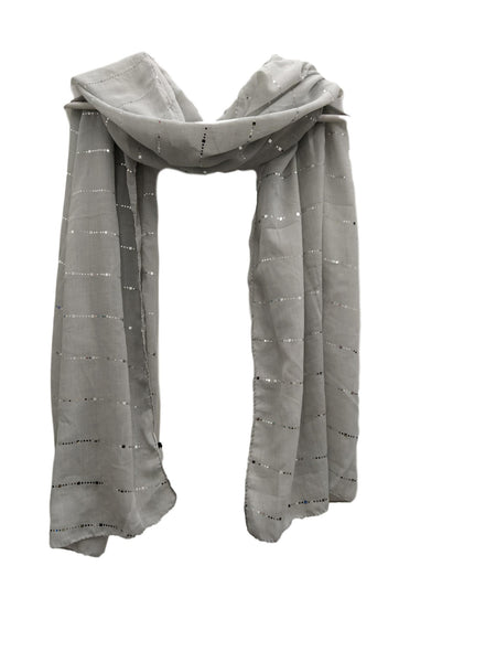 Grey foil Scarf