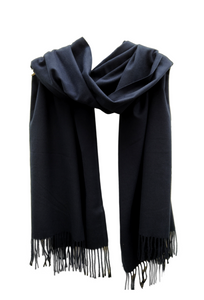 PS005n Navy pashmina