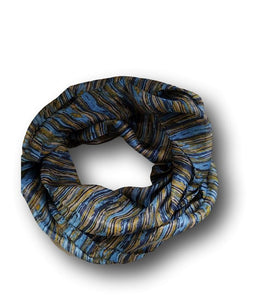 Sblue silk scarf