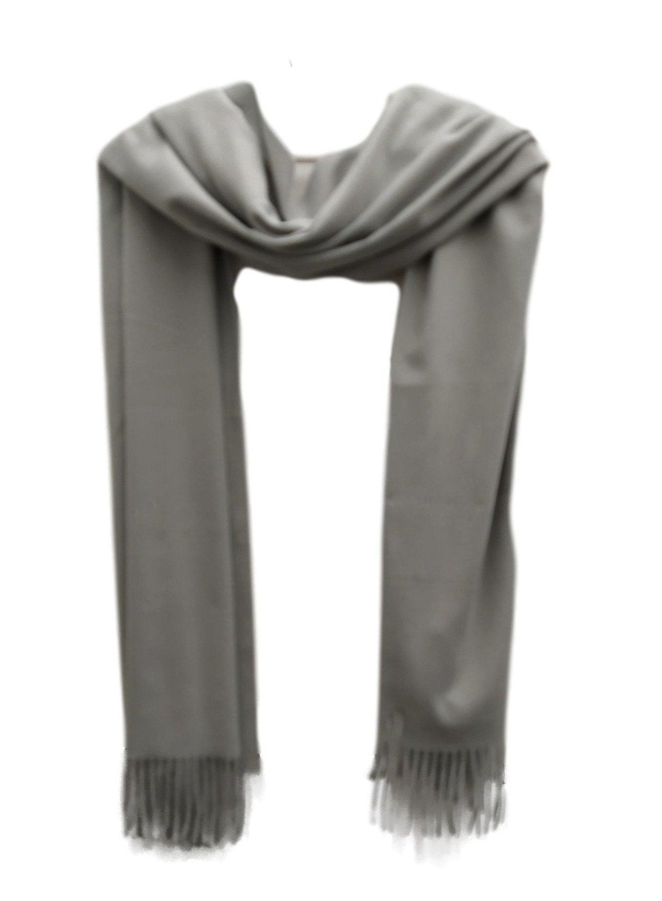 Heavy weight pashmina style scarf Pale grey
